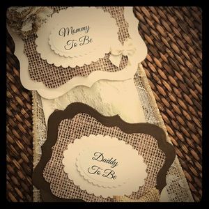 3pc Baby Shower Mommy/Daddy Accessories